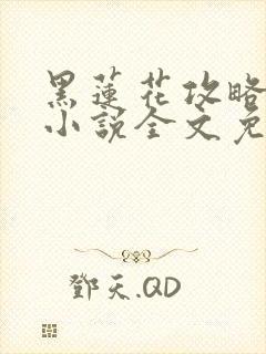 黑莲花攻略手册小说全文免费阅读笔趣阁