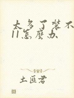 太多了装不下h11怎么办