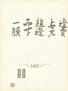 一面亲上边一面膜下边免费阅读