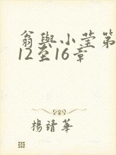 翁与小莹第十部12至16章封面