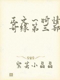 正文～畸情内裤奇缘第三部