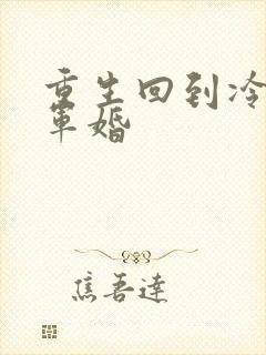 重生回到冷战前军婚