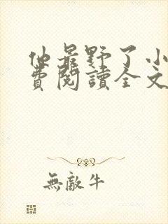 他最野了小说免费阅读全文