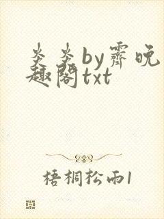 炎炎by霁晚笔趣阁txt