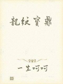 《龙纹宝鼎》小说封面