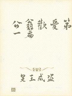 公翁欢爱第三十一篇