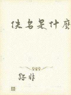 《佚名是什么意思》小说封面