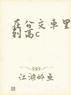 在公交车里c弄到高c