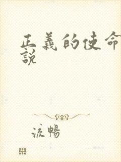 正义的使命 小说