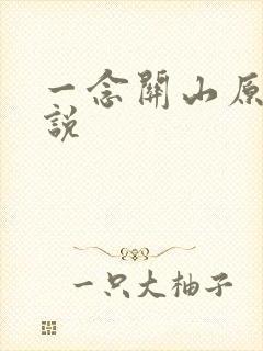 一念关山原著小说