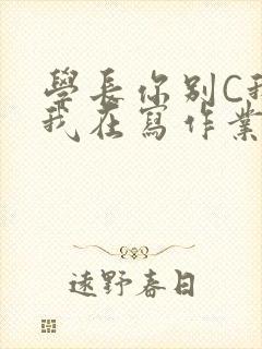 学长你别C我了我在写作业