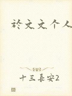 于文文个人简历