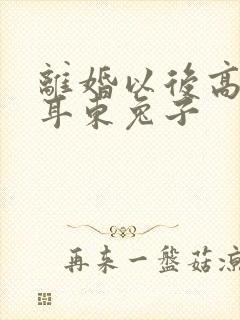 离婚以后高干 耳东兔子