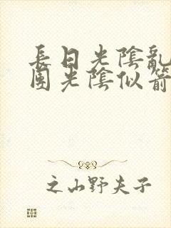 长日光阴乱作一团光阴似箭