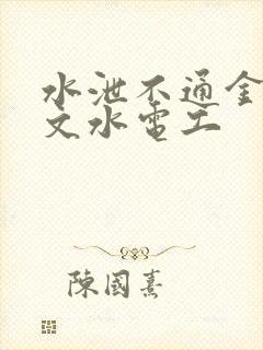 水泄不通金银原文水电工