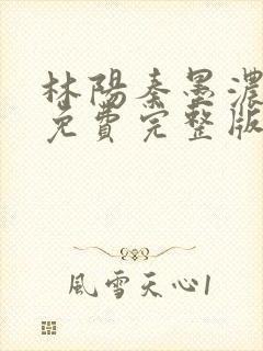 林阳秦墨浓小说免费完整版简介