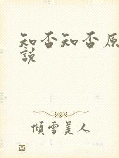 知否知否原著小说