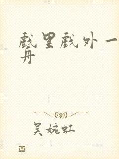 戏里戏外一叶孤舟封面