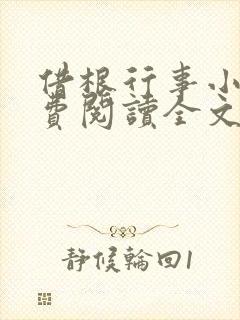 借根行事小说免费阅读全文在线阅笔趣无弹窗