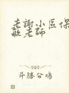 老谢小区保安赵敏老师