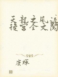 天龙之风流猎艳后宫全文阅读