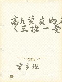 高h荤爽肉欲文〈三攻一受