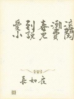 爱到春潮滚滚来小说免费阅读