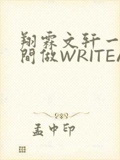 翔霖文轩一个房间做WRITEAS