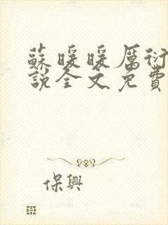 苏暖暖厉衍琛小说全文免费阅读