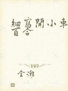 细写开小车车的百合