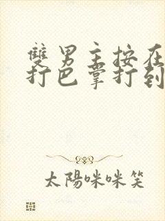 双男主按在怀里打巴掌打到哭