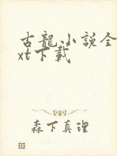 古龙小说全集txt下载