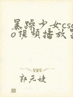 暴躁少女csgo视频播放器推荐