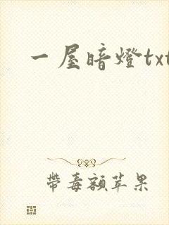 一屋暗灯txt
