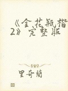 《金花瓶楷梅花2》完整版