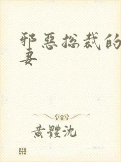 邪恶总裁的娇宠妻