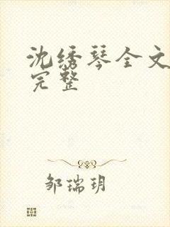 沈绣琴全文阅读完整