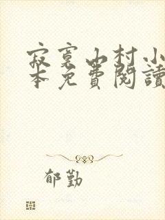 寂寞山村小说全本免费阅读