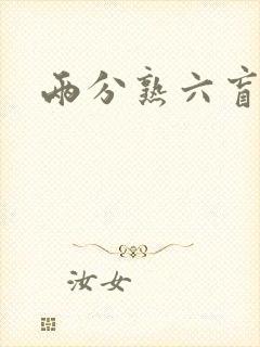 《两分熟六盲星》小说封面