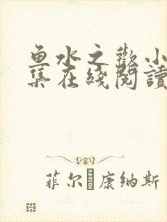 鱼水之欢小说全集在线阅读封面