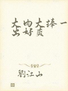 大肉大捧一进一出好爽