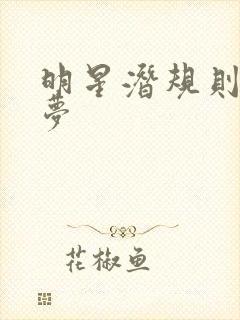 明星潜规则之皇梦