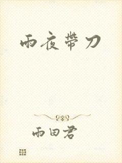 雨夜带刀