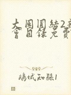 大团圆结2亲情会目录免费听