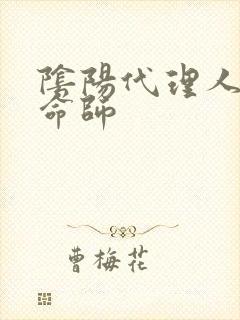 阴阳代理人之改命师