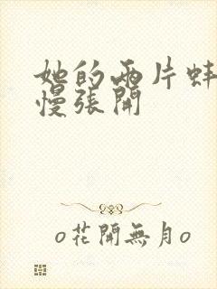 她的两片蚌肉慢慢张开