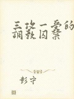 三攻一受的3p调教囚禁