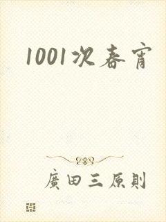《1001次春宵》小说封面
