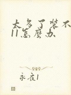 太多了装不下h11怎么办