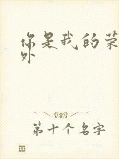 你是我的荣耀番外